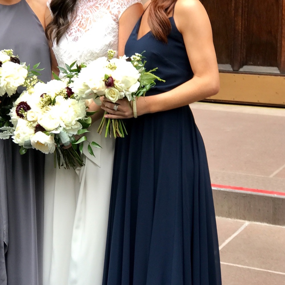 BHLDN - Jenny Yoo 💙 navy bridesmaid dress - Picture 4 of 5